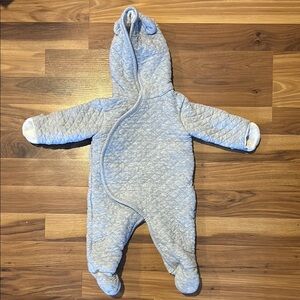 Carters size 3 months quilted winter baby jumpsuit